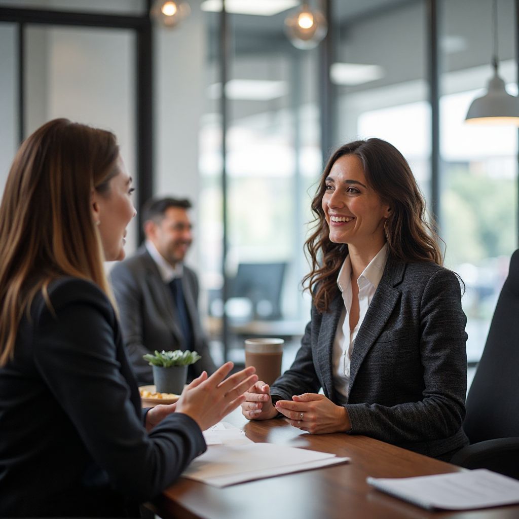 Client consultation meeting